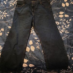 Wrangler Men's Dark Blue Relaxed Jeans